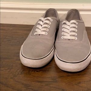 Grey canvas  sneakers
